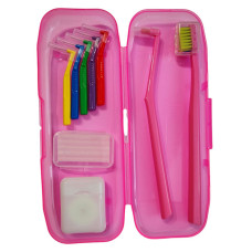 Набір для брекетів, базовий, у рожевому футлярі